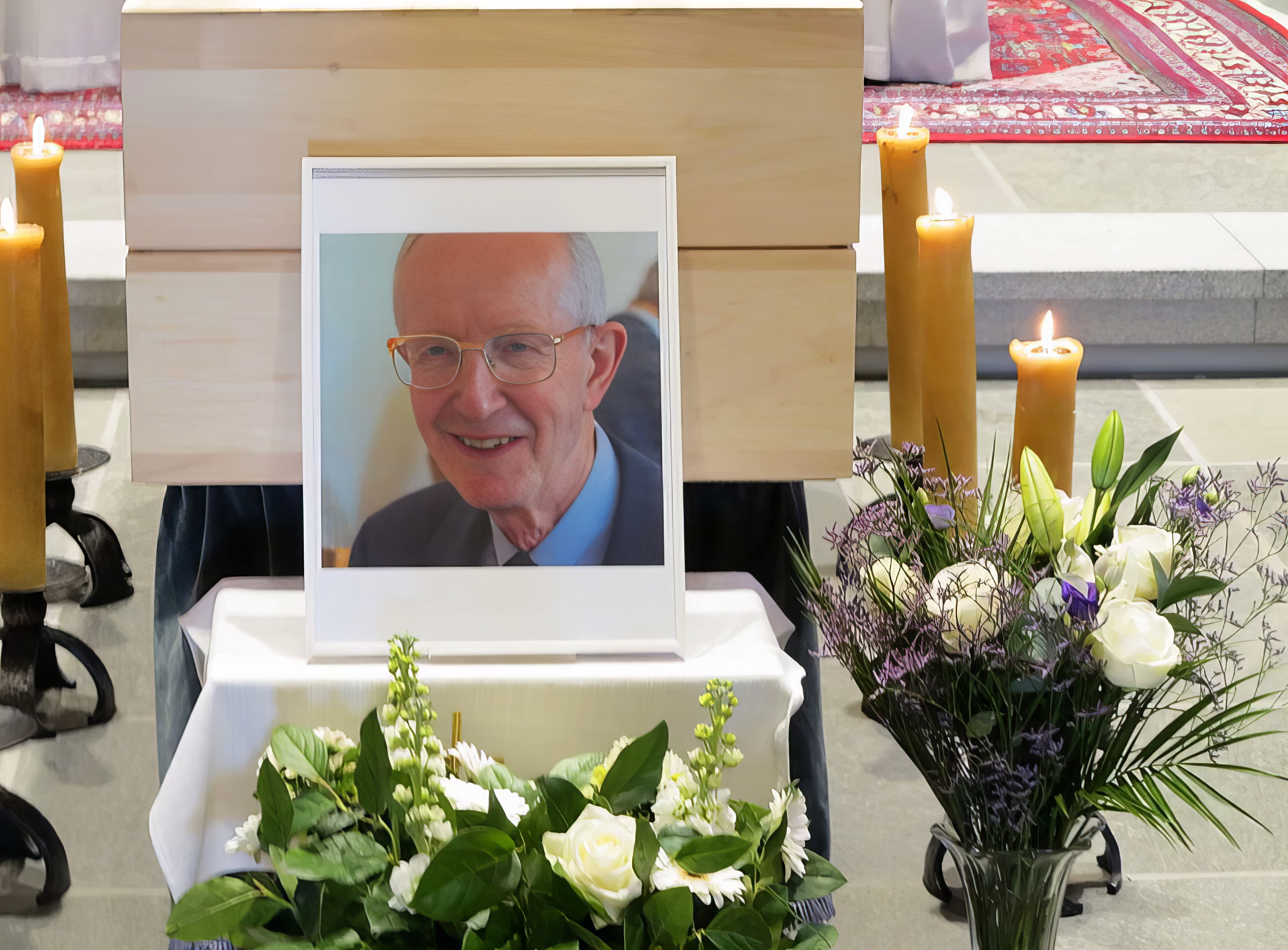 Foto bij de uitvaart van pater Guy Borreman s.j.